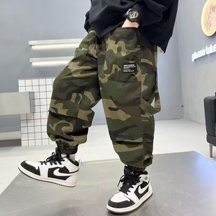 Sweatpants Boys' Trendy Brand Japanese Style Leg Pants Loose All-match Autumn Hong Kong Style Workwear Sweatpants Nose Casual Trendy Pants