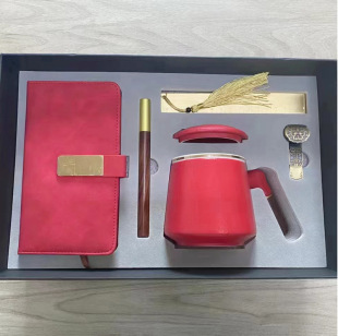 Gift company business companion gift to send customers notebook with U disk set gift notepad LOGO Cup