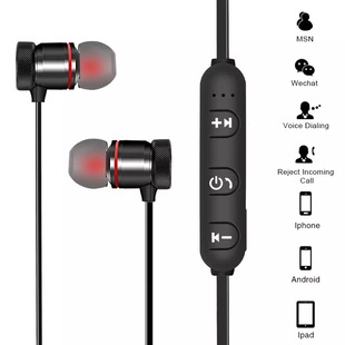 002 Magnetic Wireless Plastic Sports Neck M6 Gift Headset Cross-border Direct Supply Huaqiang North Factory Outlet