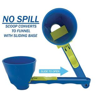 Cross-border New Mess Free Measuring Funnel Creative Protein Powder Sliding Spoon Coffee Anti-colander