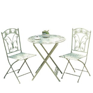 Iron balcony table and chair outdoor garden French pastoral style terrace courtyard leisure fresh chair artistic table