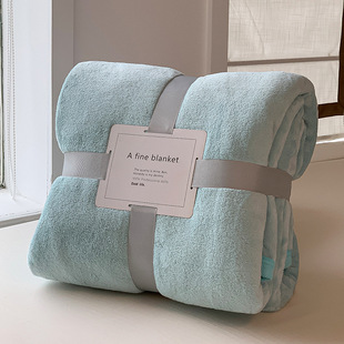 Thickened Double-sided Fleece Blanket Flannel Blanket Warm Multifunctional Blanket Afternoon Leisure Blanket Sheets Blanket Foreign Trade Wholesale