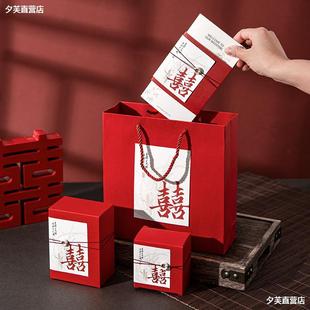 Wedding Invitation 2024 New Wedding Invitation Candy Box Three-Piece Set Wedding Invitation High-Level Sense Print