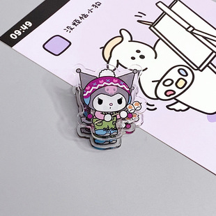 Sanrio мультфильм акрил pp клип милый Pacha собака Прогулка канцелярские принадлежности клип ручная учетная запись папка для хранения