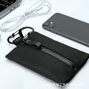 Outdoor Canvas Mobile Phone Bag Men's and Women's Oxford Headset Data Cable Storage Bag Sports Mountaineering Mobile Phone Hanging Bag