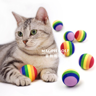 Golf Rainbow Ball EVA6 Color Ball Indoor Colorful Practice Ball Toy Ball Foam Ball 42/45mm