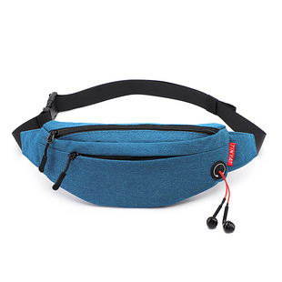Waist Bag Wholesale Men's Outdoor Sports Bag Mobile Phone Waist Bag Custom Nylon Waterproof Shoulder Crossbody Bag Men's Chest Bag