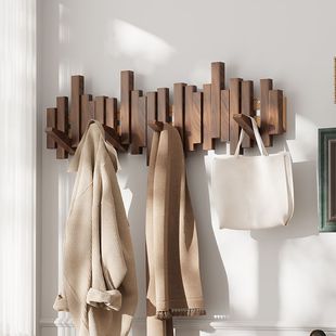 Piano Key Hanger Wall Wall Hanging Entrance Hook Entrance Door Clothes Wooden Creative Door Coat Rack