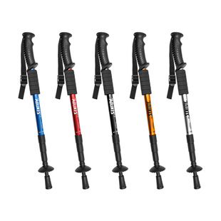 Alpenstock алюминиевый сплав прямая ручка alpenstock Сверхлегкая Выдвижная походная трость для путешествий на открытом воздухе