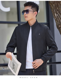 Men's Jacket Spring and Autumn Collar Casual Jacket 2024 New plus size Loose Jacket for Men