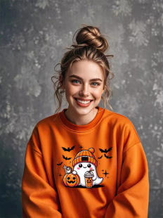 Christmas New Fashion Parent-Child Dress Winter 2025 New Pumpkin Family of Four Baby Mother and Child Mother and Daughter Foreign Style Top Guard