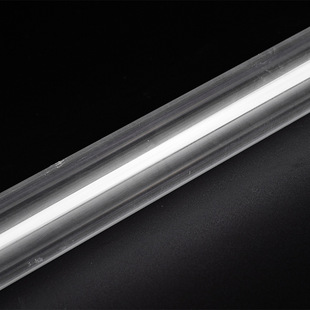 Transparent round tube PC yalic lampshade LED lamp casing long strip lampshade plastic cover PC square tube transparent