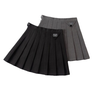Custom processing suit material design pleated skirt high waist skirt various types of skirt A- line skirt short skirt