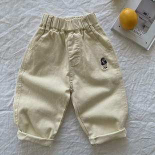 [Mountain View] Children's Pants 2025 Spring Children's Pants Boys and Girls Stretch Casual Pants Cotton Pants Boys Pants