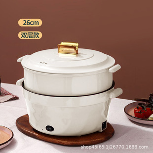 Foreign trade for electric cooking pot household frying pan frying non-stick pan small electric pot kitchen electric hot pot gift wholesale