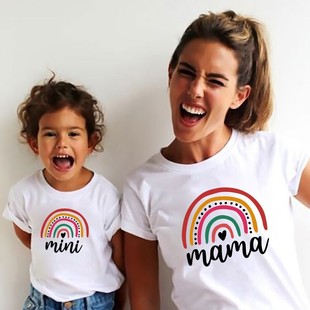 Cross-border foreign trade for summer family matching clothing mother baby mother and me t-shirt