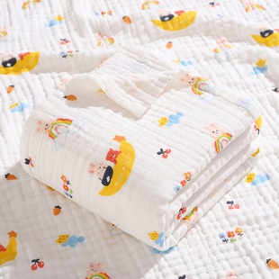 Newborn Baby Bath Towel Six-layer Pure Cotton Gauze Bath Towel Class A Soft Children's Cover Blanket Absorbent Newborn Baby Bag Quilt