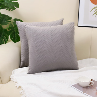 Amazon New Dutch Velvet Three-dimensional Embossed Cross-border Nordic Ins Style Pillow Case Bedside Pillow Case Home Decoration