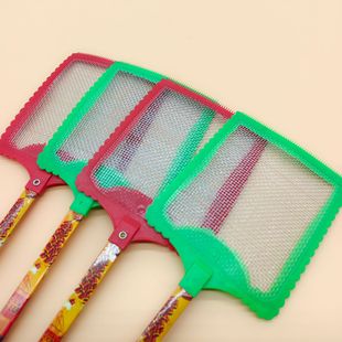Bamboo pole fly swatter large steel wire mesh fly swatter household fly swatter one dollar store two yuan wholesale