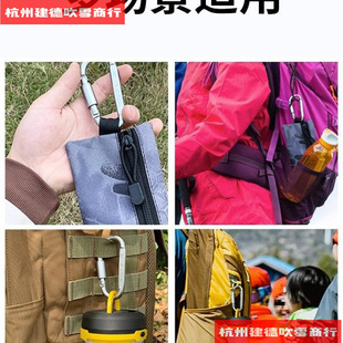 D-Type Carabiner Hanging Buckle Ring Lock Outdoor Camping Equipment Buckle Hook Key Canopy Wind Rope Quick Hook Mountaineering
