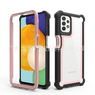 High-permeability acrylic phone case for Samsung A22 4G A22 5G three-proof space Shell Factory spot