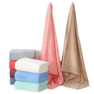 High-density coral fleece cutting edge towel face towel soft absorbent gift home non-fading non-Depilation