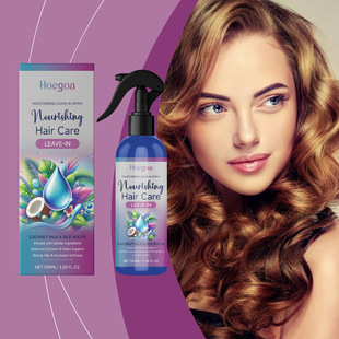 HOEGOA Nourishing No-Wash Hair Care Spray Gentle Moisturizes Hair Dry and Irritable Hair Smooth Daily Care