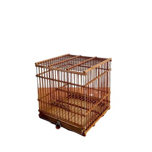 Handmade Bamboo Birdcage Embroidery Birdcage Yellow Birdcage Red Jade Birdcage Square Cage Rectangular Birdcage