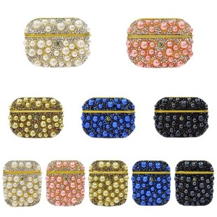 Suitable for Apple airpodspro2 Headphone Case 1/2 Protective Case Third Generation Pearl Diamond Bluetooth 2 Generation Headphone Case