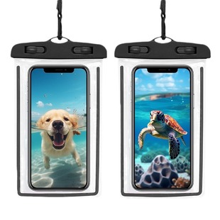 Cross-border transparent waterproof mobile phone case swimming floating equipment supplies drifting touch screen mobile phone bag halter waterproof bag