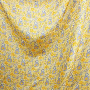 New Style People Silk Flower Gourd Printed New Chinese Style Fabric National Style Satin Hanfu Children's Clothing Women's Clothing Fabric