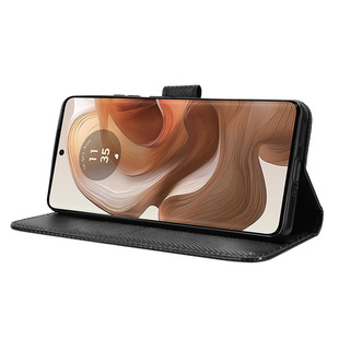 Mobile Phone Case for Motorola Moto Edge 50 Ultra Flip Card Leather Case Diamond Pattern X50Ultra