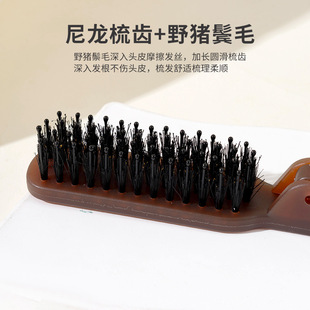 Pig Mane Comb Comb Folding Comb Portable Travel Hair Comb for Girls Makeup Moulding Style Mirror Comb Small Comb
