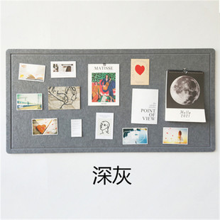 Felt Board Wall Stickers Atmosphere Photo Wall Polaroid Self-Adhesive Punch-Free Wall Decoration Bulletin Board Message Cork Board
