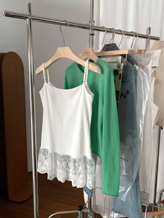 [3/2 Spring/Summer New Product] Slim-fit Lace Camisole Women's ABX8262