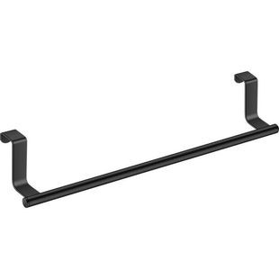 Cabinet door towel bar stainless steel towel rack non-perforated storage rack kitchen single bar cloth rack pendant storage rack
