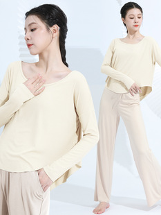 Dance Clothing Classical Dance Practice Clothing Women's Body Clothing Top Chinese Dance Clothing Modern Dance Modal Long Sleeve Spring and Summer