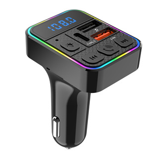 Cross-border car MP3 player wireless Bluetooth V5.4 mobile phone charger dual interface plug U disk TF card to play songs
