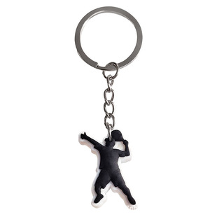 New tennis series keychain mini sports tennis sports PVC material pendant keychain cross-border wholesale