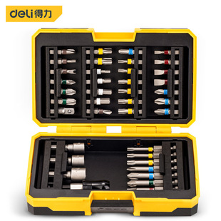 Brand Authorized Deli/deli 39 PieceS 6.3MM Screw Bit Set S2 Rainbow DL 250039