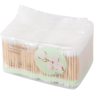 MINISO Mingchuanguo 800 бамбуковых деревянных палочек ватные палочки