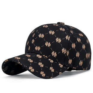 High-grade live supply in stock baseball cap spring and autumn season men and women full print casual sunshade duck tongue hat