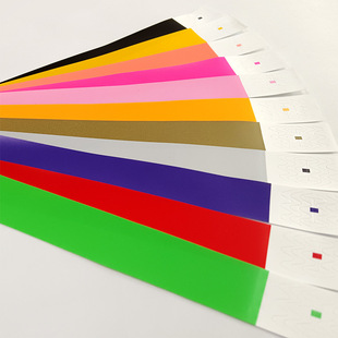 Solid Color Spot Disposable Bracelet Exhibition Paper Ticket Wrist Strap Children's Park Waterproof Anti-tear Bracelet