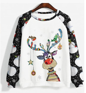 Spring 2024 new T-shirt cross-border AliExpress 3D digital printing sweater casual jacket women a generation of hair