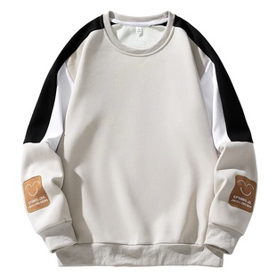 Sweat Men's New Men's Long-sleeved Spring and Autumn Korean-style Smiley Embroidered Trendy Brand All-match Men's Youth Top