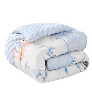Autumn and Winter New Baby Class A Bean Velvet Blanket Thick Warm Comfort Quilt Kindergarten Nap Comfort Quilt