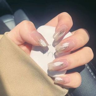 Pure Handmade Phototherapy Nail Wearing Nail Shop Fake Nail Cold Style Four Seasons Harry Potter ins Long Style