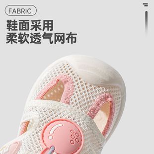 2025 Hollow-out Sandals Summer Soft Sole Kick-proof Baby Toddler Shoes Female Baby Shoes Boy Non-slip Breathable Sandals