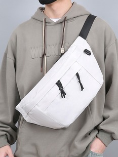 Men's Chest Bag, Trendy Brand, Large Capacity, Versatile Shoulder Crossbody Bag, Men's Birthday Style, Simple Men's and Women's Fashionable Nylon Shoulder Bag