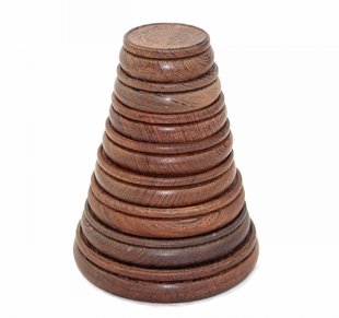 Black Chicken Wing Wood Round Purple Clay Pot Solid Wood Base Coaster Mahogany Carving Vase Bonsai Strange Jade Agate Ornaments